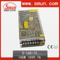 145W Switching Power Supply Single AC/DC Smun 15VDC 9.7A out